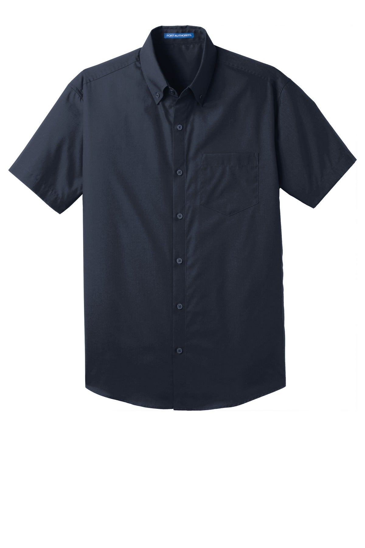 Port Authority Men's Short Sleeve Carefree Poplin Shirt. W101