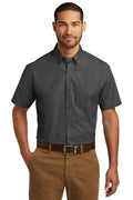 Port Authority Men's Short Sleeve Carefree Poplin Shirt. W101
