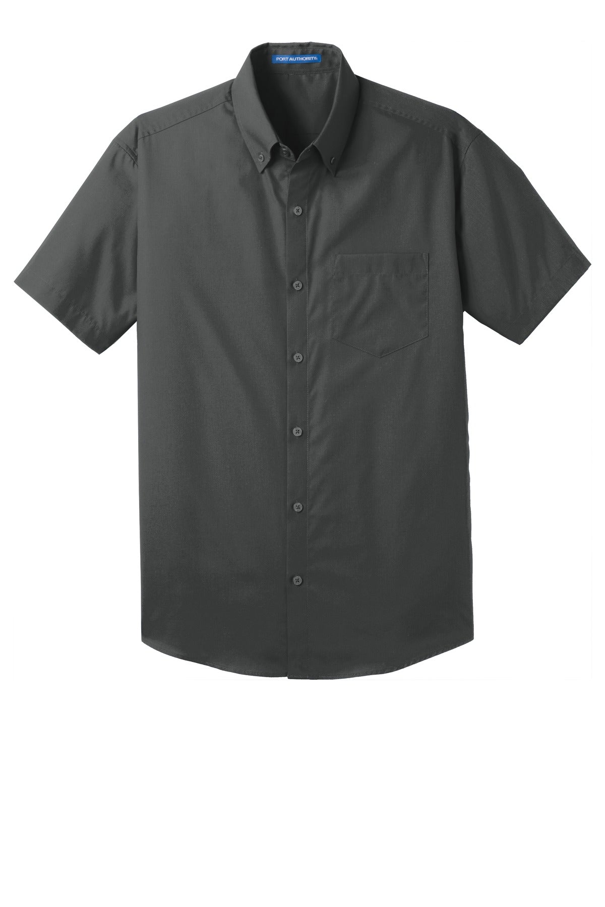 Port Authority Men's Short Sleeve Carefree Poplin Shirt. W101