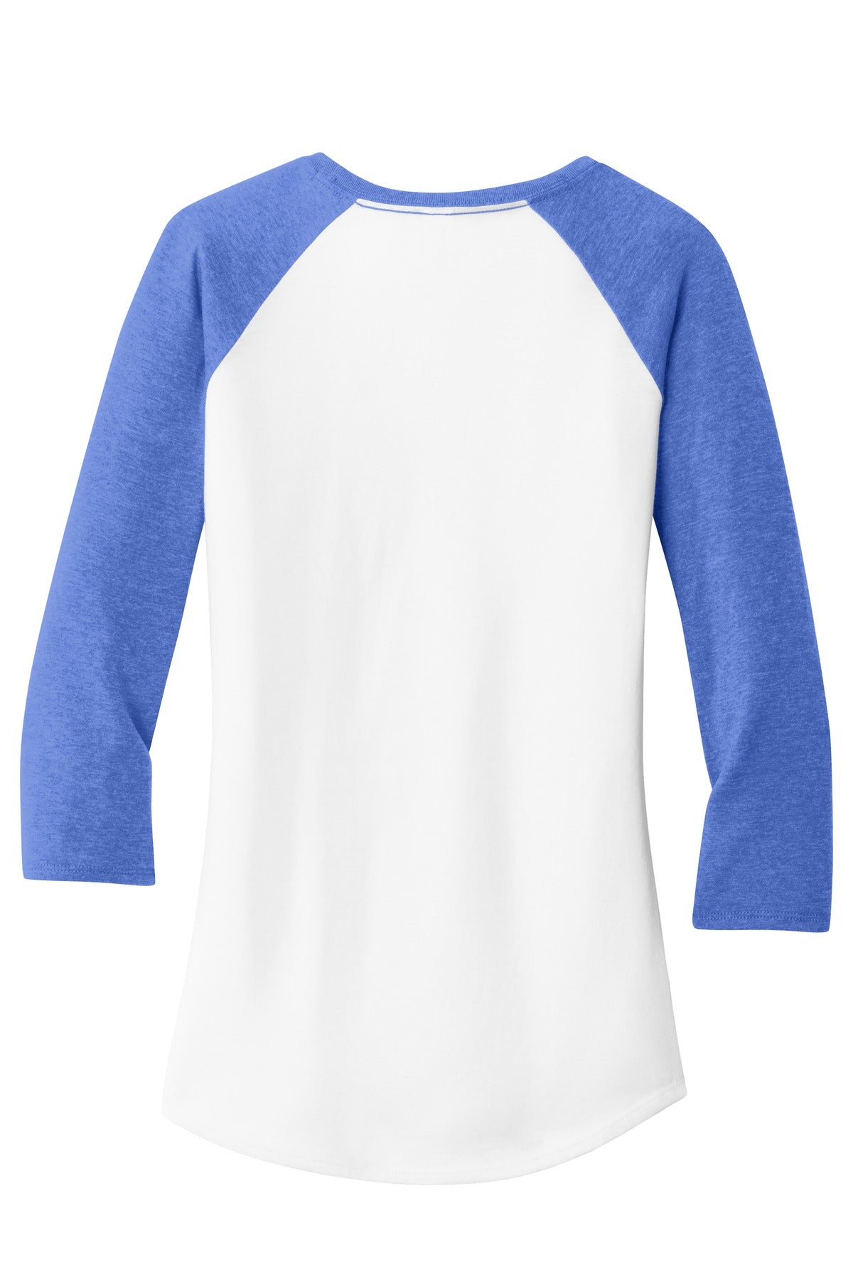 District Women's Fitted Very Important Tee 3/4-Sleeve Raglan. DT6211 District