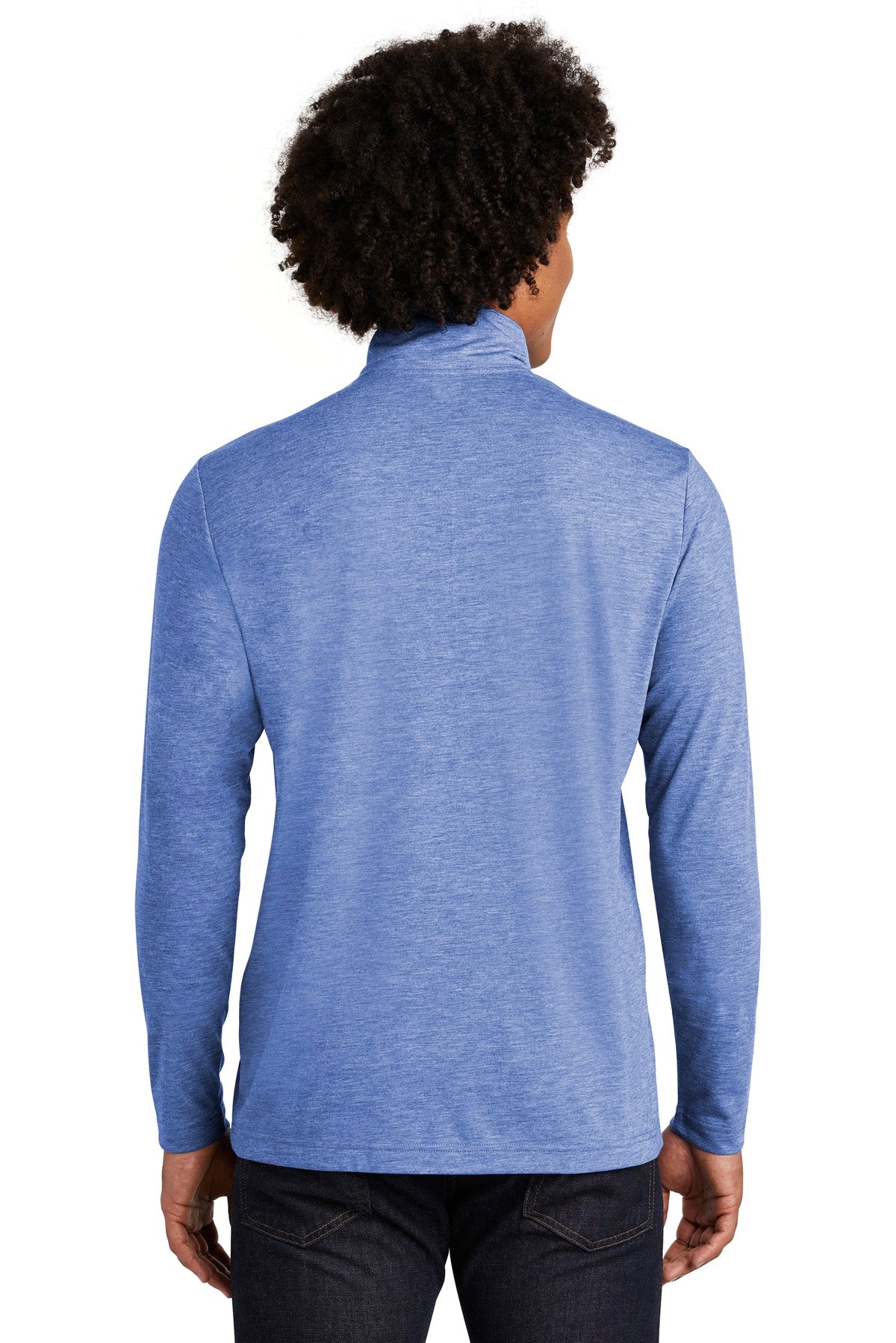 Sport-Tek Men's PosiCharge Tri-Blend Wicking 1/4-Zip Pullover ST407