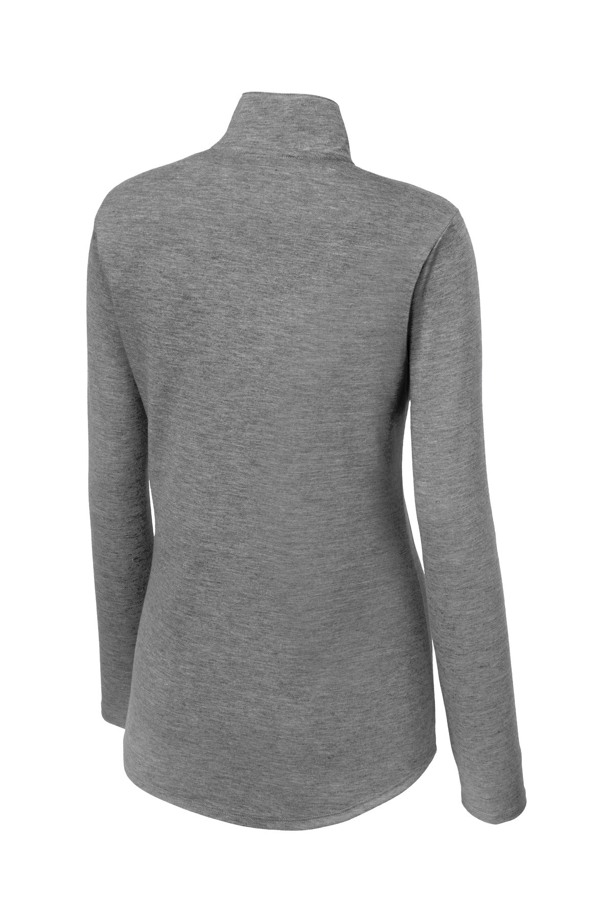 Sport-Tek Women's PosiCharge Tri-Blend Wicking 1/4-Zip Pullover. LST407