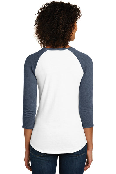 District Women's Fitted Very Important Tee 3/4-Sleeve Raglan. DT6211