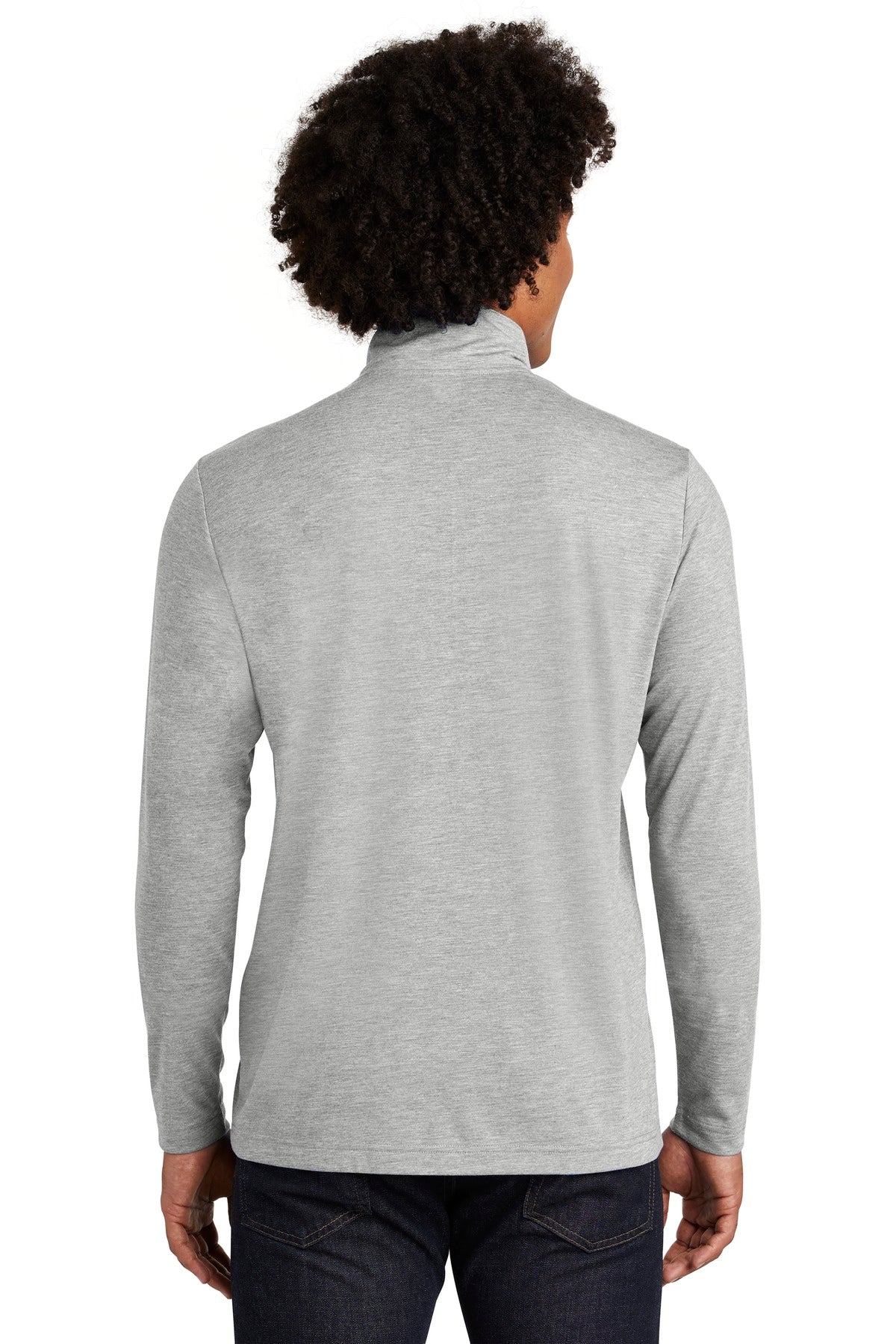 Sport-Tek Men's PosiCharge Tri-Blend Wicking 1/4-Zip Pullover ST407