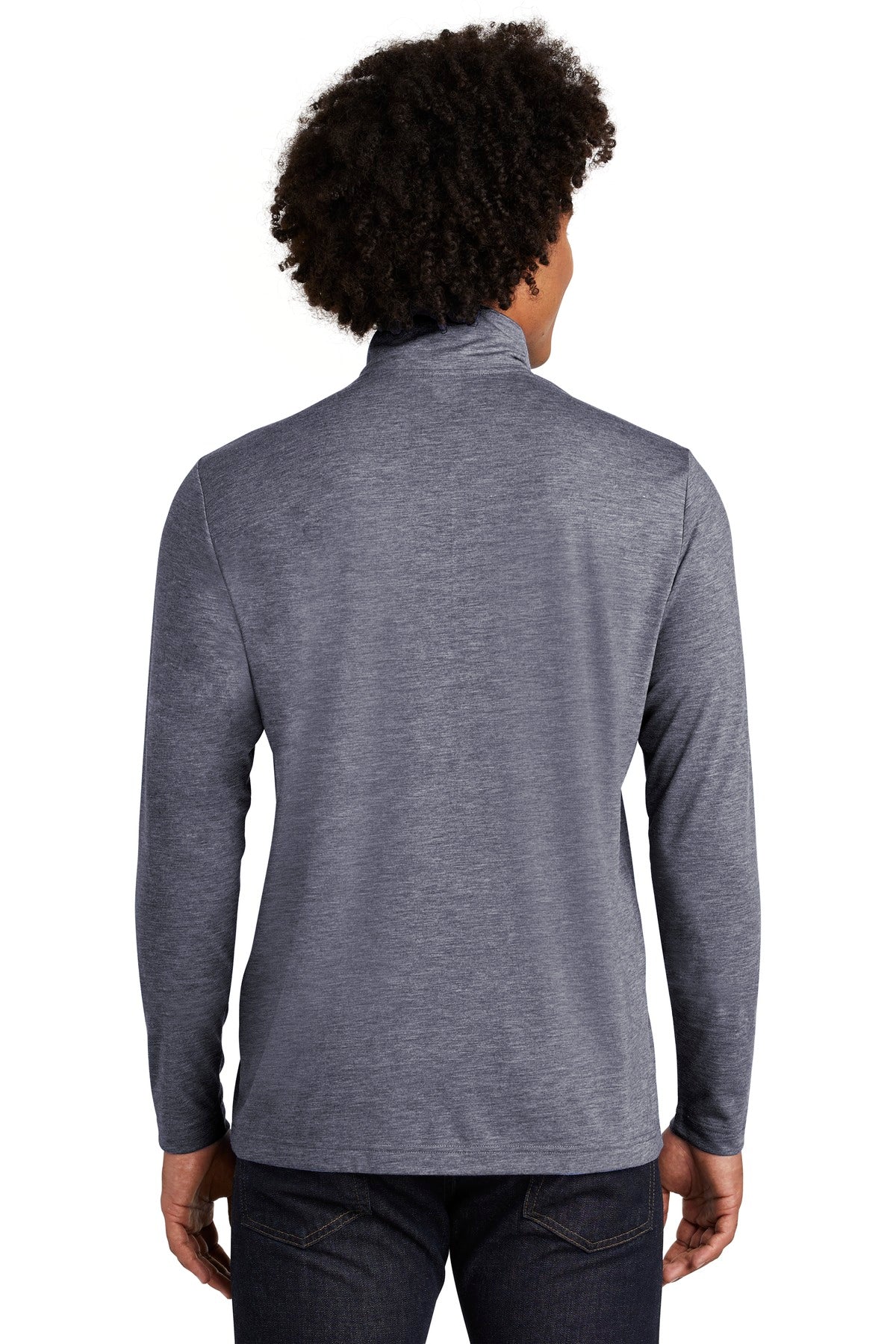 Sport-Tek Men's PosiCharge Tri-Blend Wicking 1/4-Zip Pullover ST407