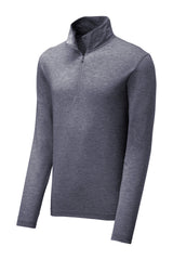 Sport-Tek Men's PosiCharge Tri-Blend Wicking 1/4-Zip Pullover ST407