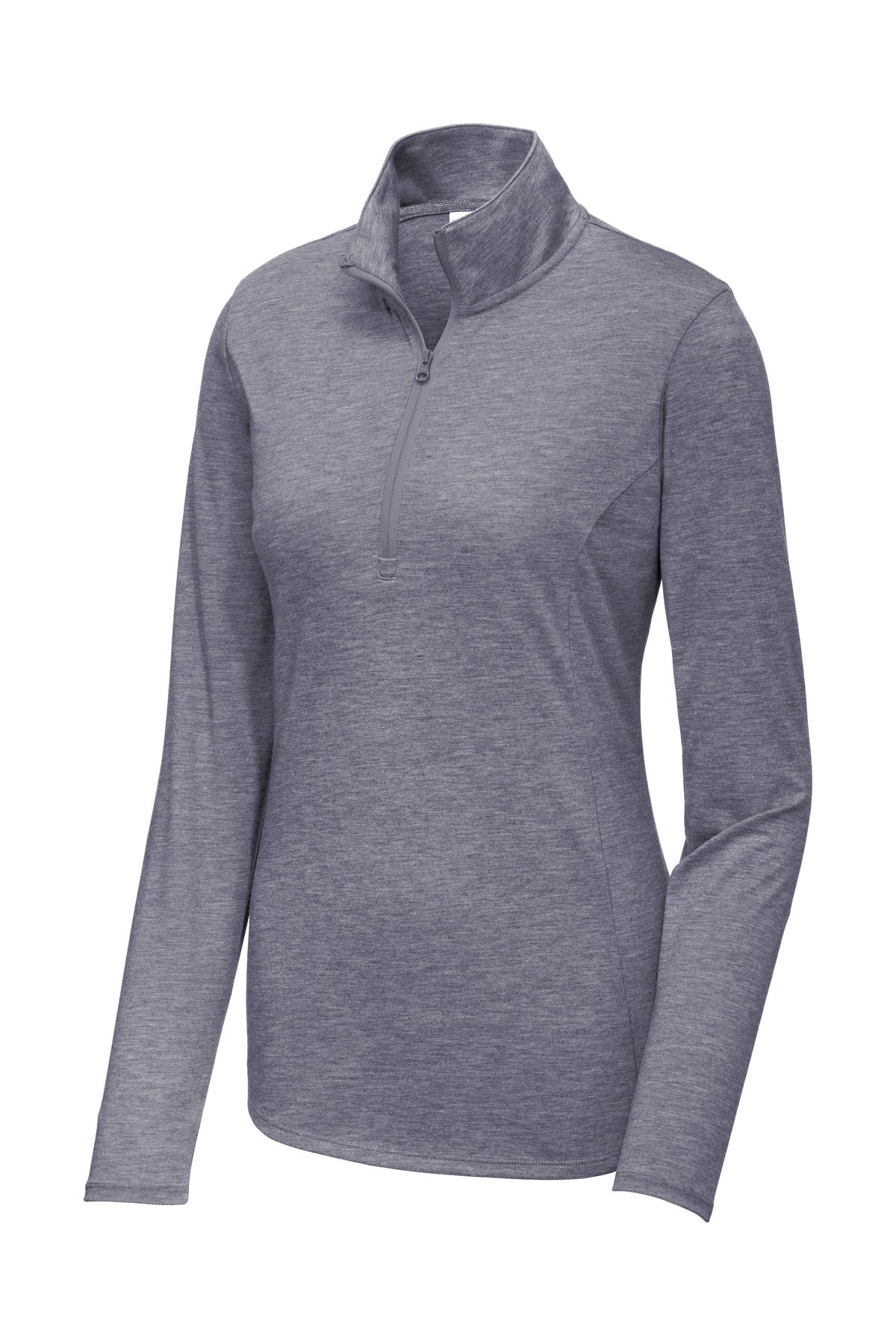 Sport-Tek Women's PosiCharge Tri-Blend Wicking 1/4-Zip Pullover. LST407