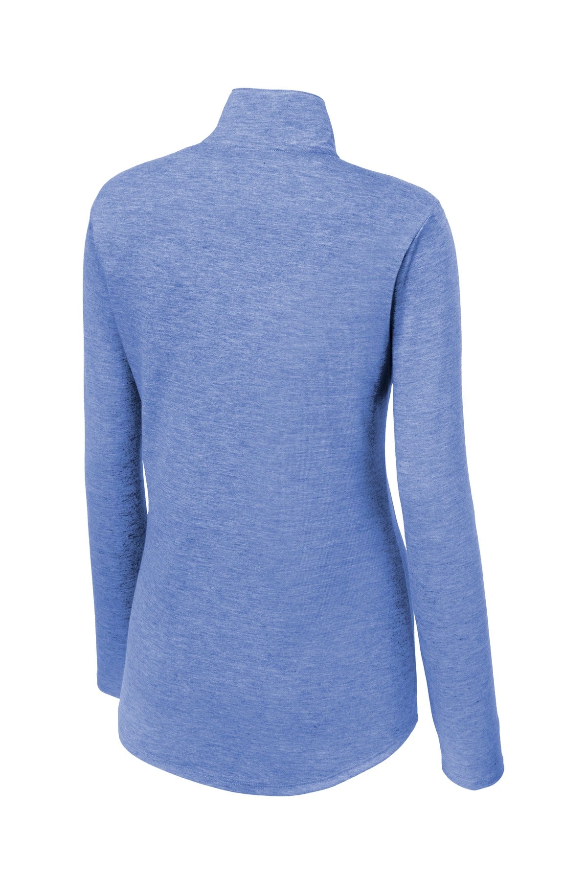 Sport-Tek Women's PosiCharge Tri-Blend Wicking 1/4-Zip Pullover. LST407