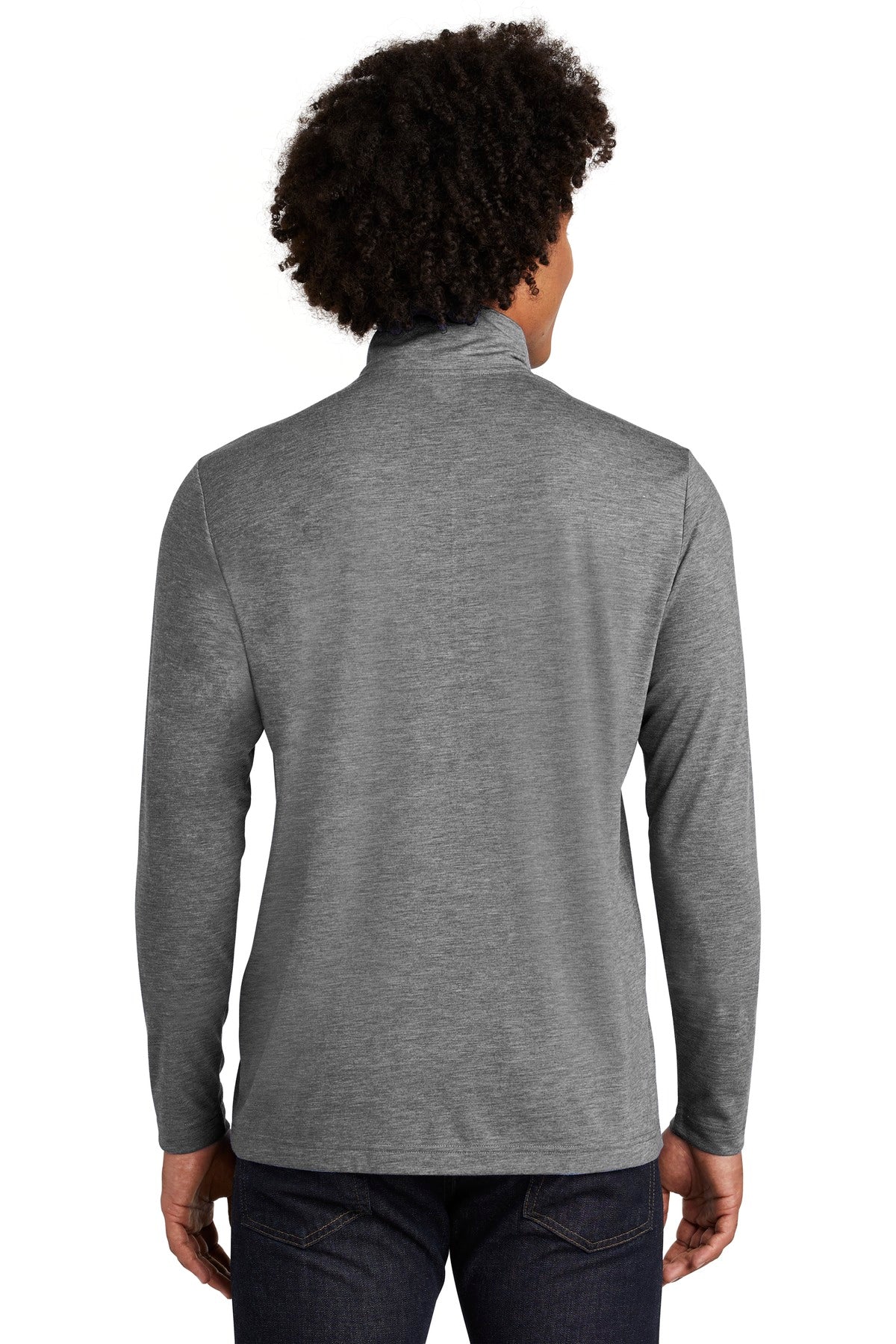 Sport-Tek Men's PosiCharge Tri-Blend Wicking 1/4-Zip Pullover ST407