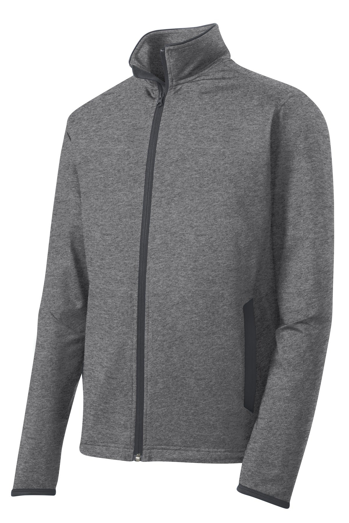 Sport-Tek Men's Sport-Wick Stretch Contrast Full-Zip Jacket