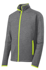 Sport-Tek Men's Sport-Wick Stretch Contrast Full-Zip Jacket