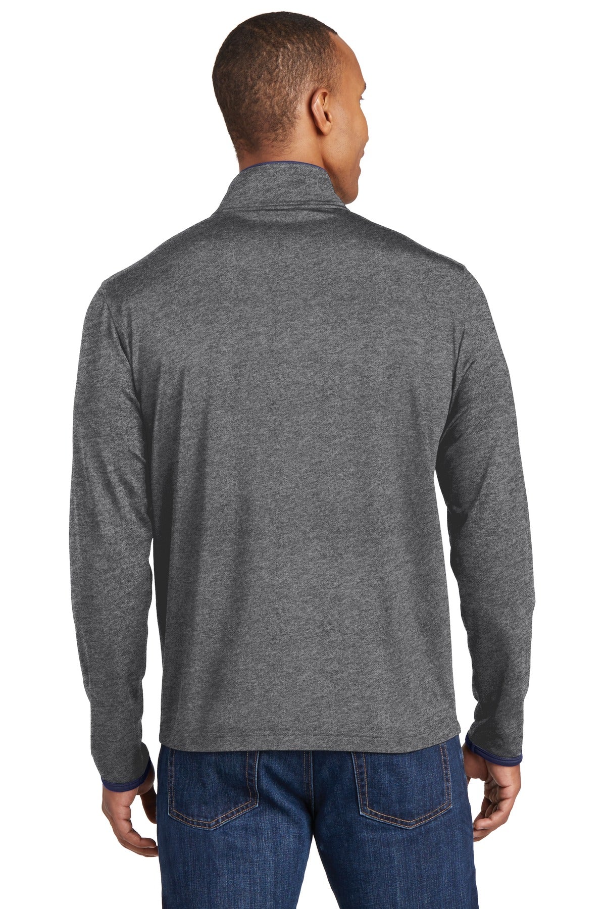 Sport-Tek Men's Sport-Wick Stretch Contrast Full-Zip Jacket