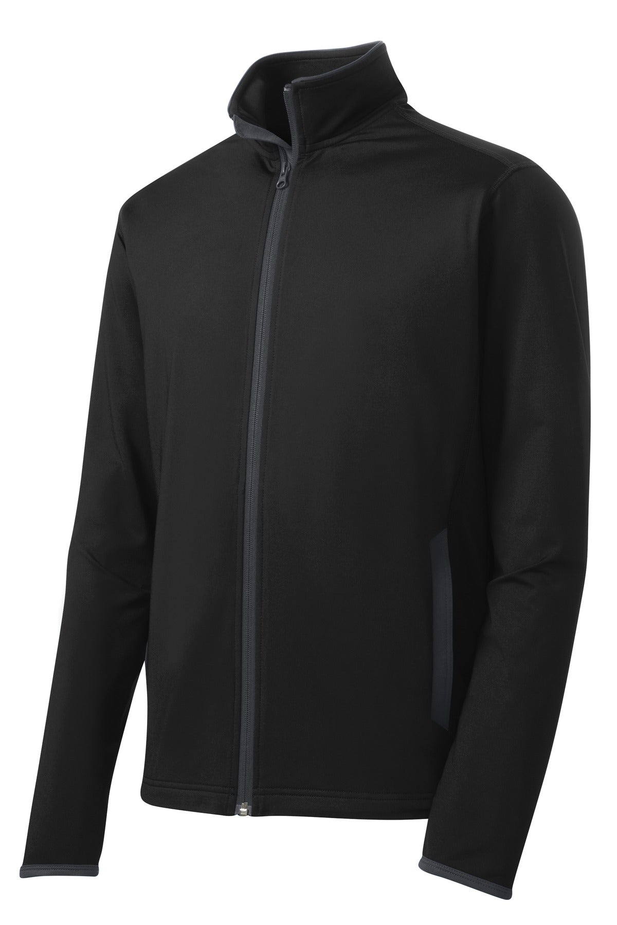 Sport-Tek Men's Sport-Wick Stretch Contrast Full-Zip Jacket