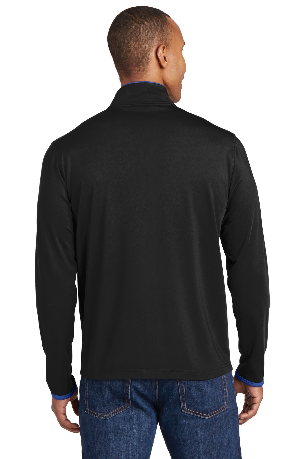 Sport-Tek Men's Sport-Wick Stretch Contrast Full-Zip Jacket