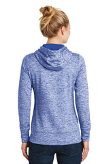 Sport-Tek Women's PosiCharge Electric Heather Fleece Hooded Pullover LST225