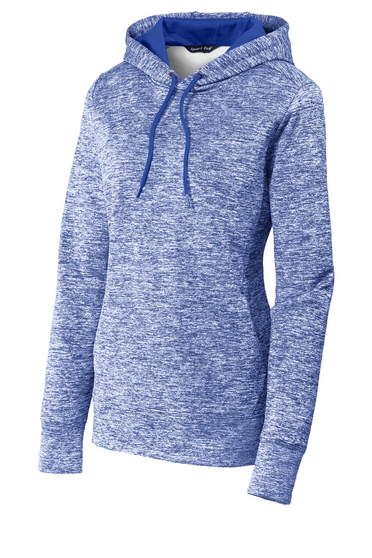 Sport-Tek Women's PosiCharge Electric Heather Fleece Hooded Pullover LST225