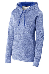 Sport-Tek Women's PosiCharge Electric Heather Fleece Hooded Pullover LST225