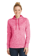 Sport-Tek Women's PosiCharge Electric Heather Fleece Hooded Pullover LST225