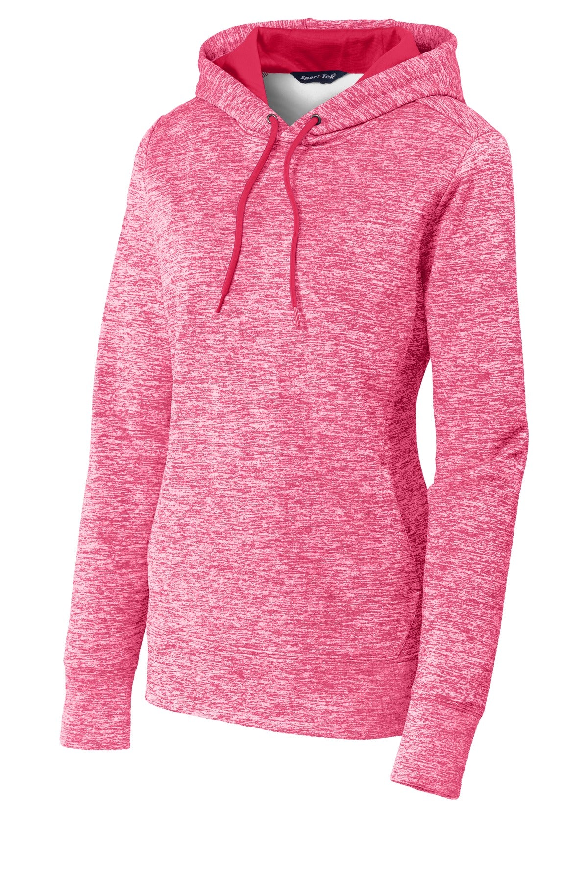 Sport-Tek Women's PosiCharge Electric Heather Fleece Hooded Pullover LST225