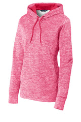 Sport-Tek Women's PosiCharge Electric Heather Fleece Hooded Pullover LST225
