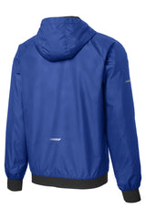 Sport-Tek Men's Embossed Hooded Wind Jacket. JST53