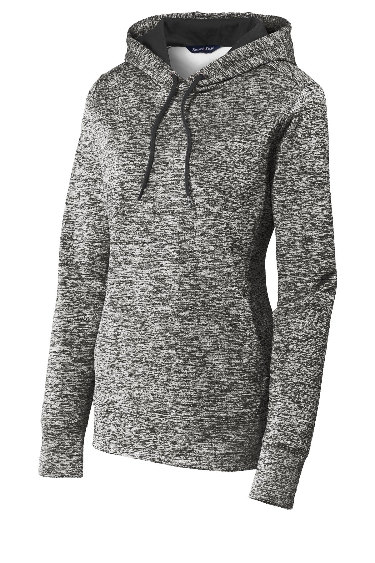 Sport-Tek Women's PosiCharge Electric Heather Fleece Hooded Pullover LST225
