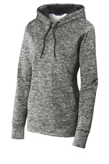 Sport-Tek Women's PosiCharge Electric Heather Fleece Hooded Pullover LST225