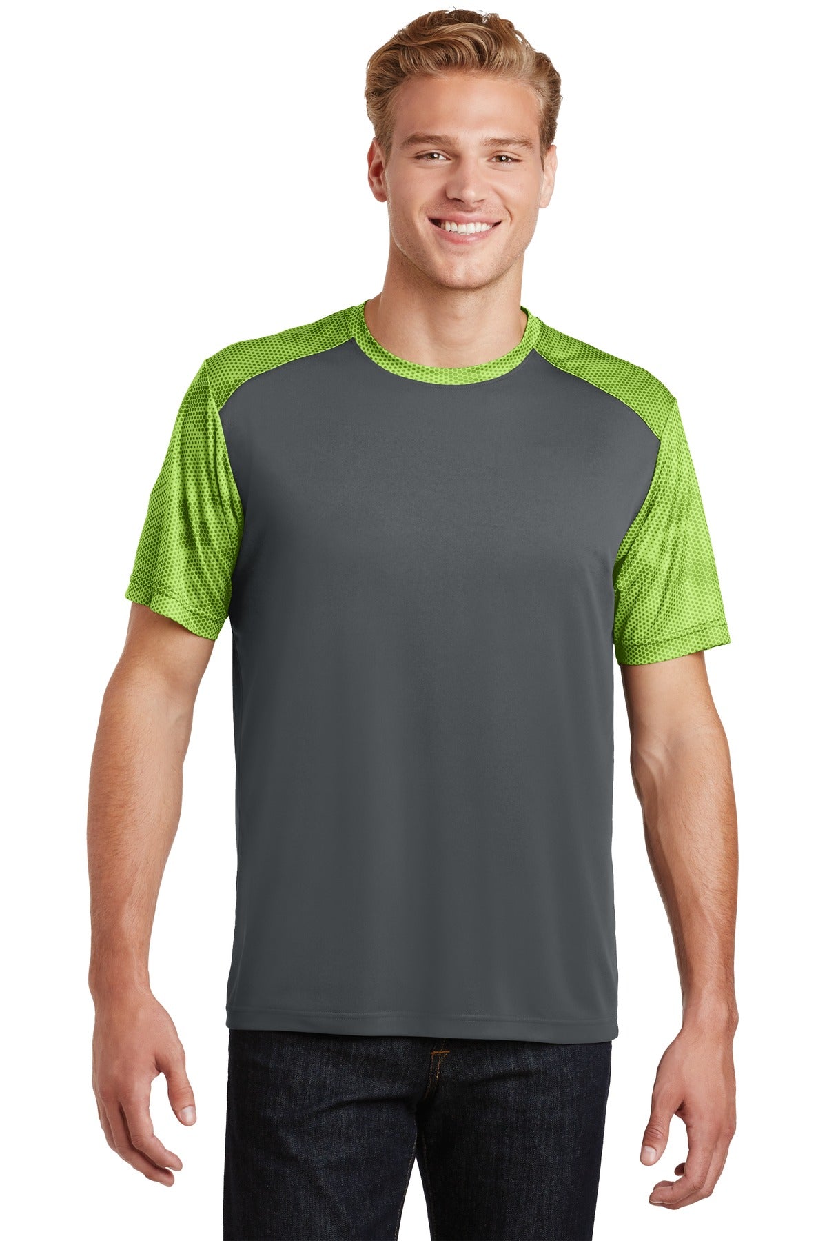 Sport-Tek Men's CamoHex Colorblock Tee