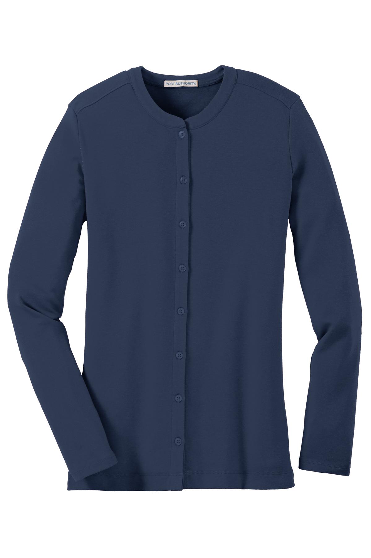 Port Authority Women's Concept Stretch Button-Front Cardigan. LM1008