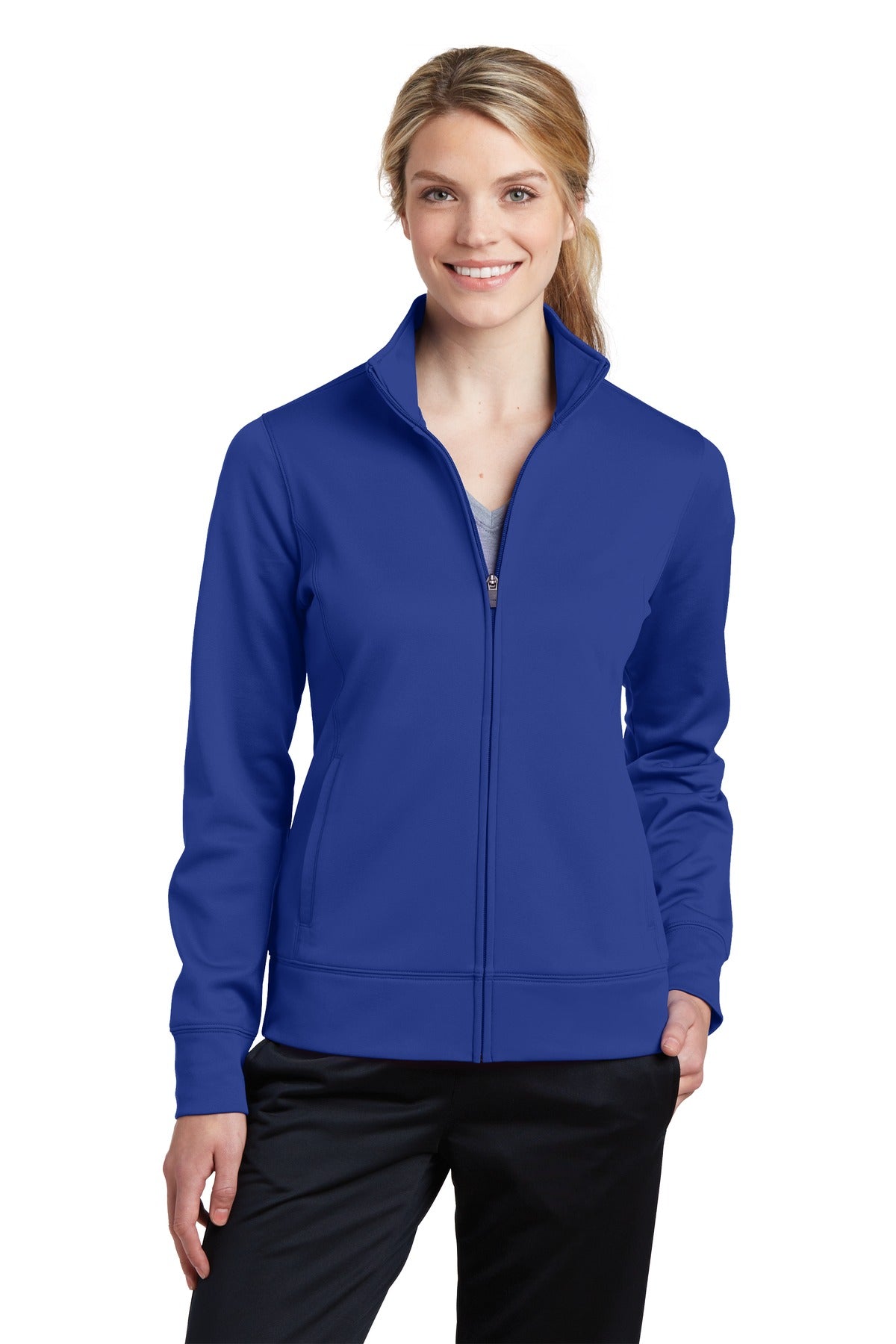 Sport-Tek Women's Sport-Wick Fleece Full-Zip Jacket