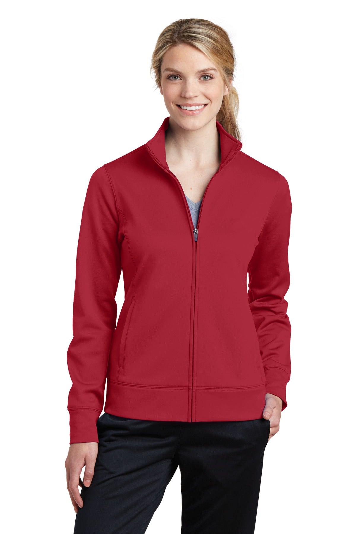 Sport-Tek Women's Sport-Wick Fleece Full-Zip Jacket