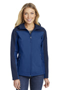 Port Authority Ladies Hooded Core Soft Shell Jacket. L335
