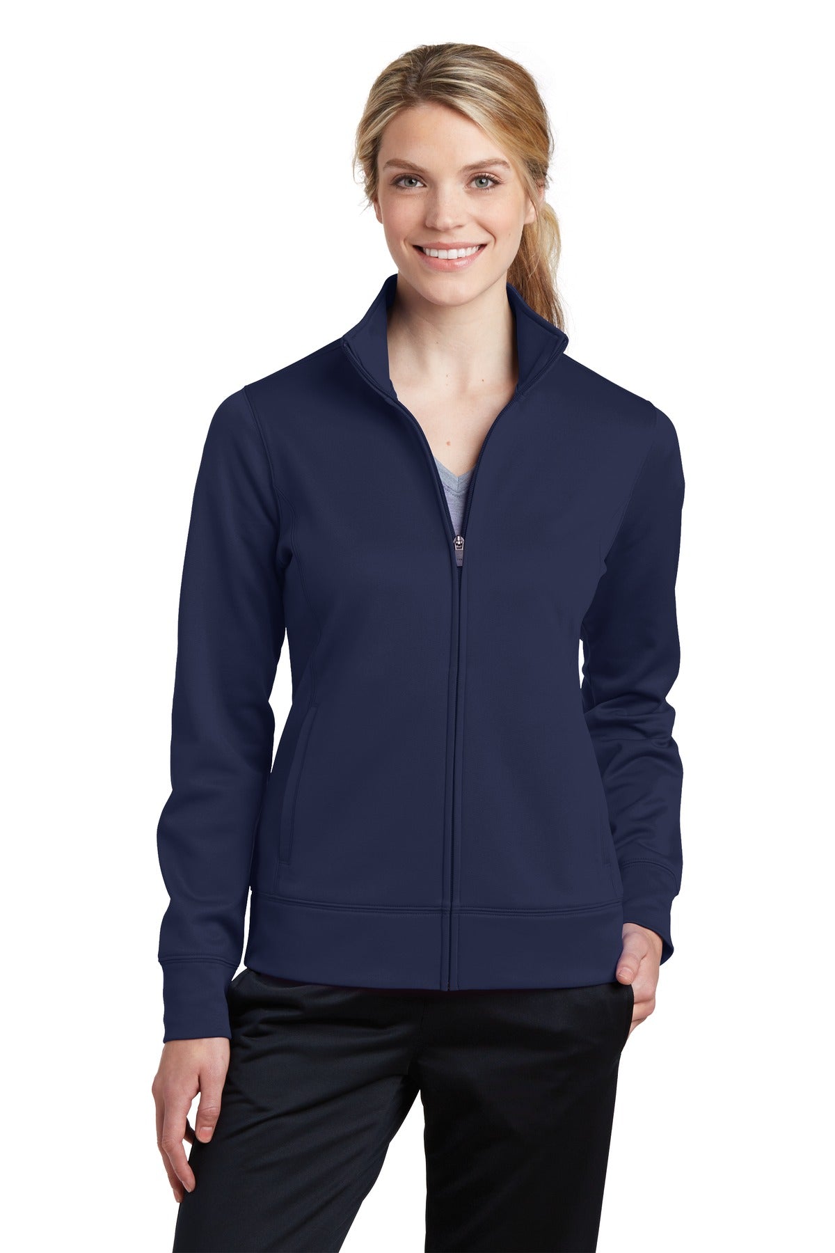 Sport-Tek Women's Sport-Wick Fleece Full-Zip Jacket