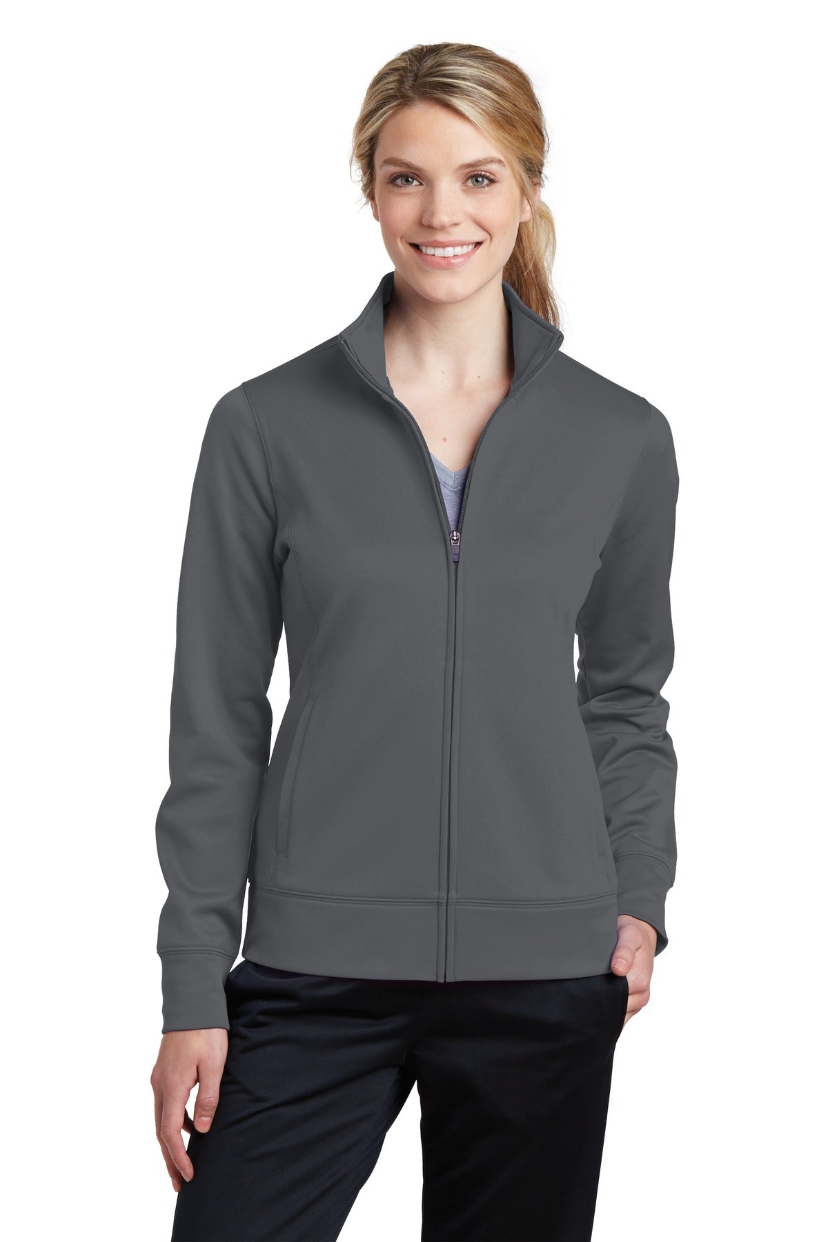 Sport-Tek Women's Sport-Wick Fleece Full-Zip Jacket