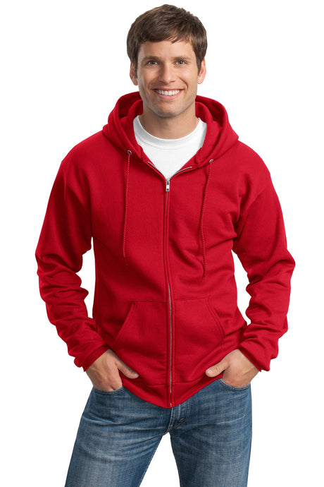 Port & Company - Men's Tall Essential Fleece Full-Zip Hooded Sweatshirt Port & Company