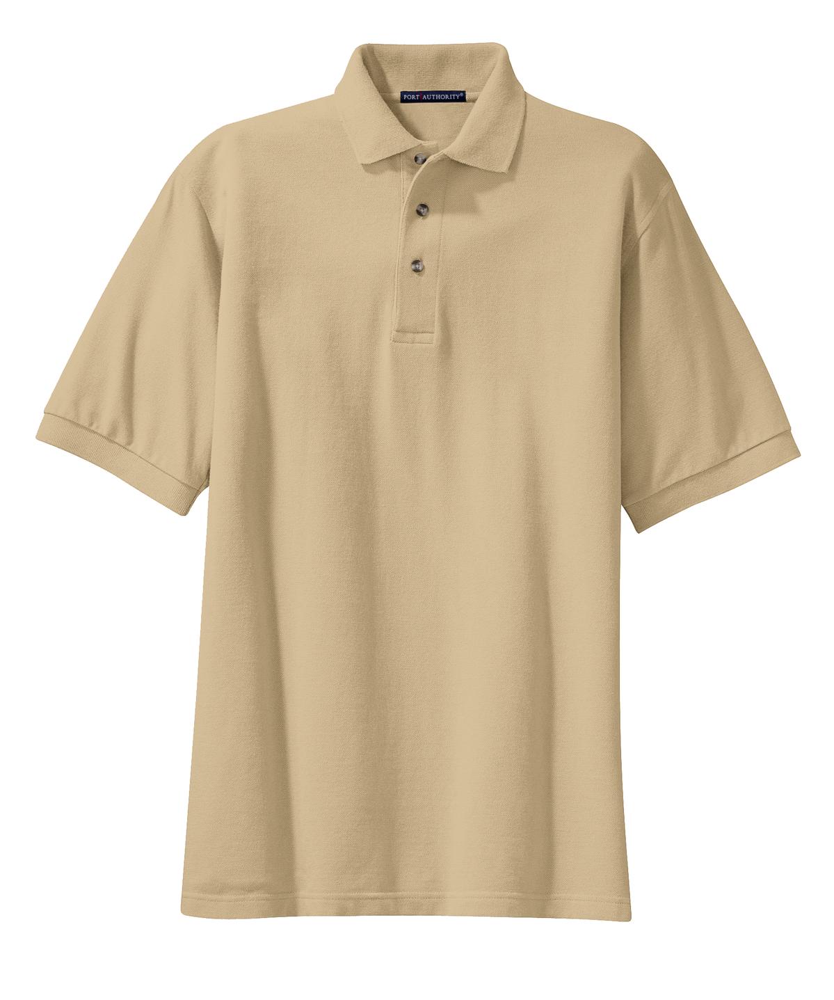 Port Authority Men's Tall Heavyweight Cotton Pique Polo. TLK420