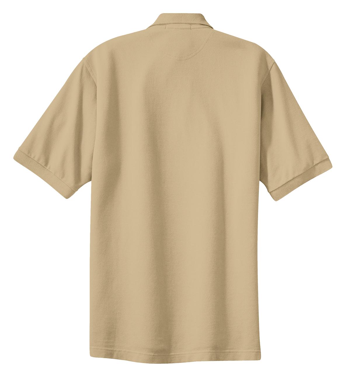 Port Authority Men's Tall Heavyweight Cotton Pique Polo. TLK420