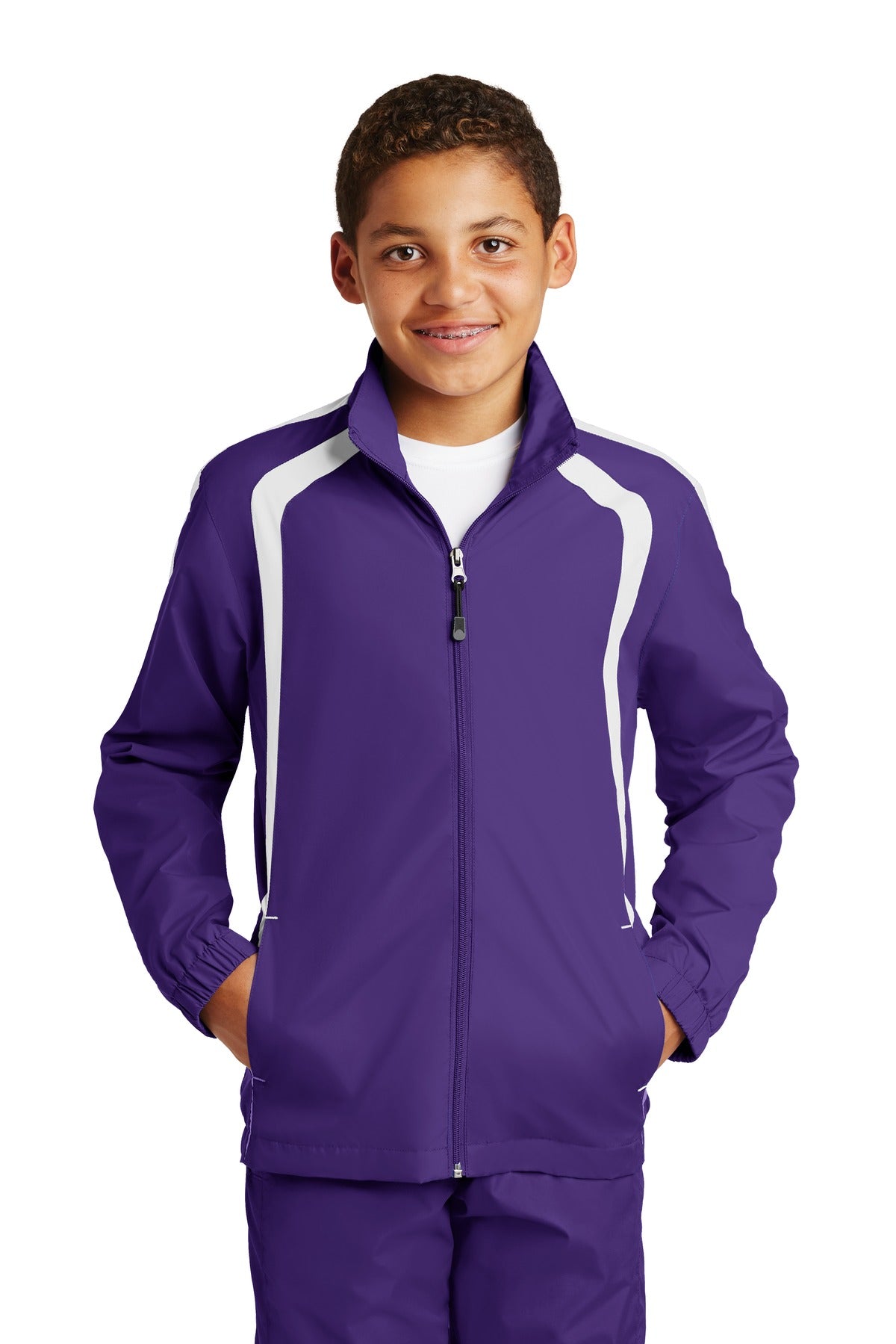 Sport-Tek Youth Colorblock Raglan Jacket YST60