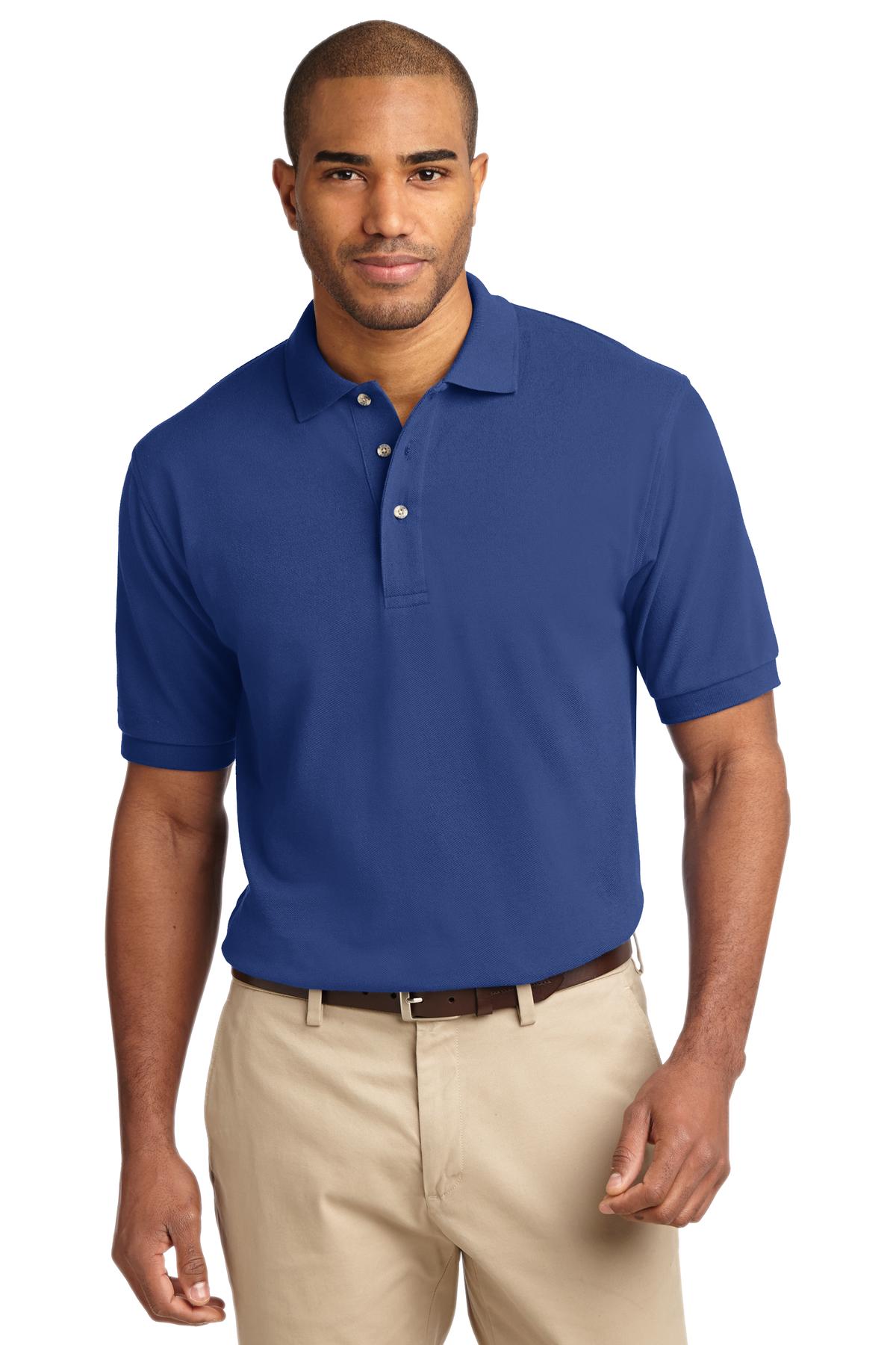 Port Authority Men's Tall Heavyweight Cotton Pique Polo. TLK420