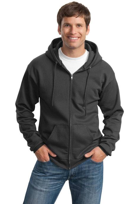 Port & Company - Men's Tall Essential Fleece Full-Zip Hooded Sweatshirt Port & Company