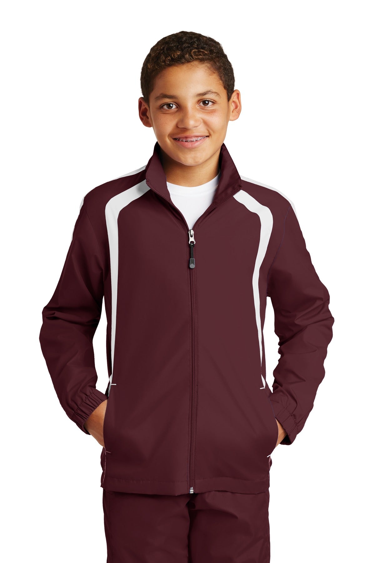 Sport-Tek Youth Colorblock Raglan Jacket YST60