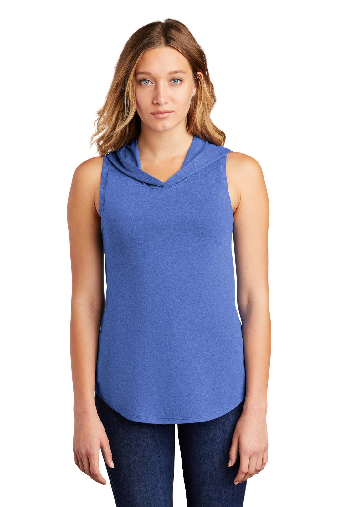 District Women's Perfect Tri Sleeveless Hoodie DT1375 District