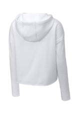 Sport-Tek Women's PosiCharge Tri-Blend Wicking Fleece Crop Hooded Pullover LST298