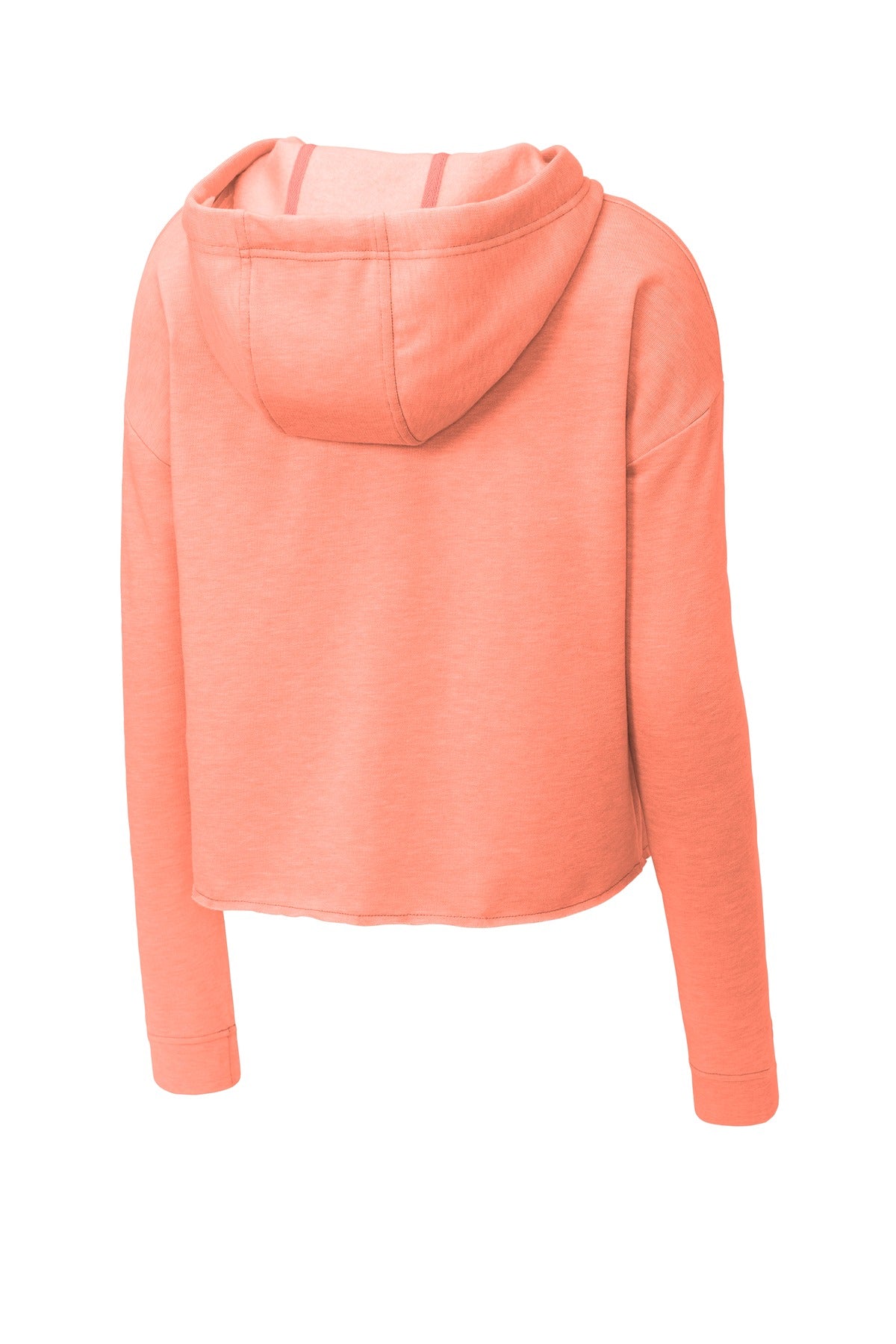 Sport-Tek Women's PosiCharge Tri-Blend Wicking Fleece Crop Hooded Pullover LST298