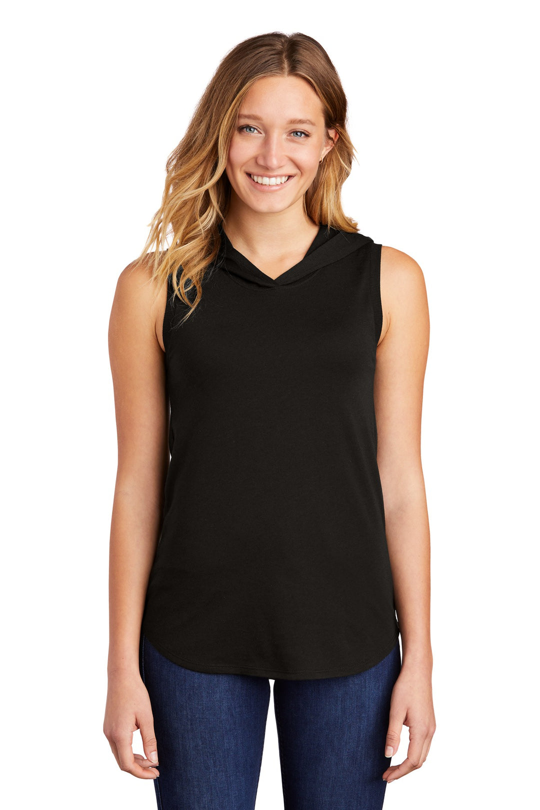District Women's Perfect Tri Sleeveless Hoodie DT1375 District