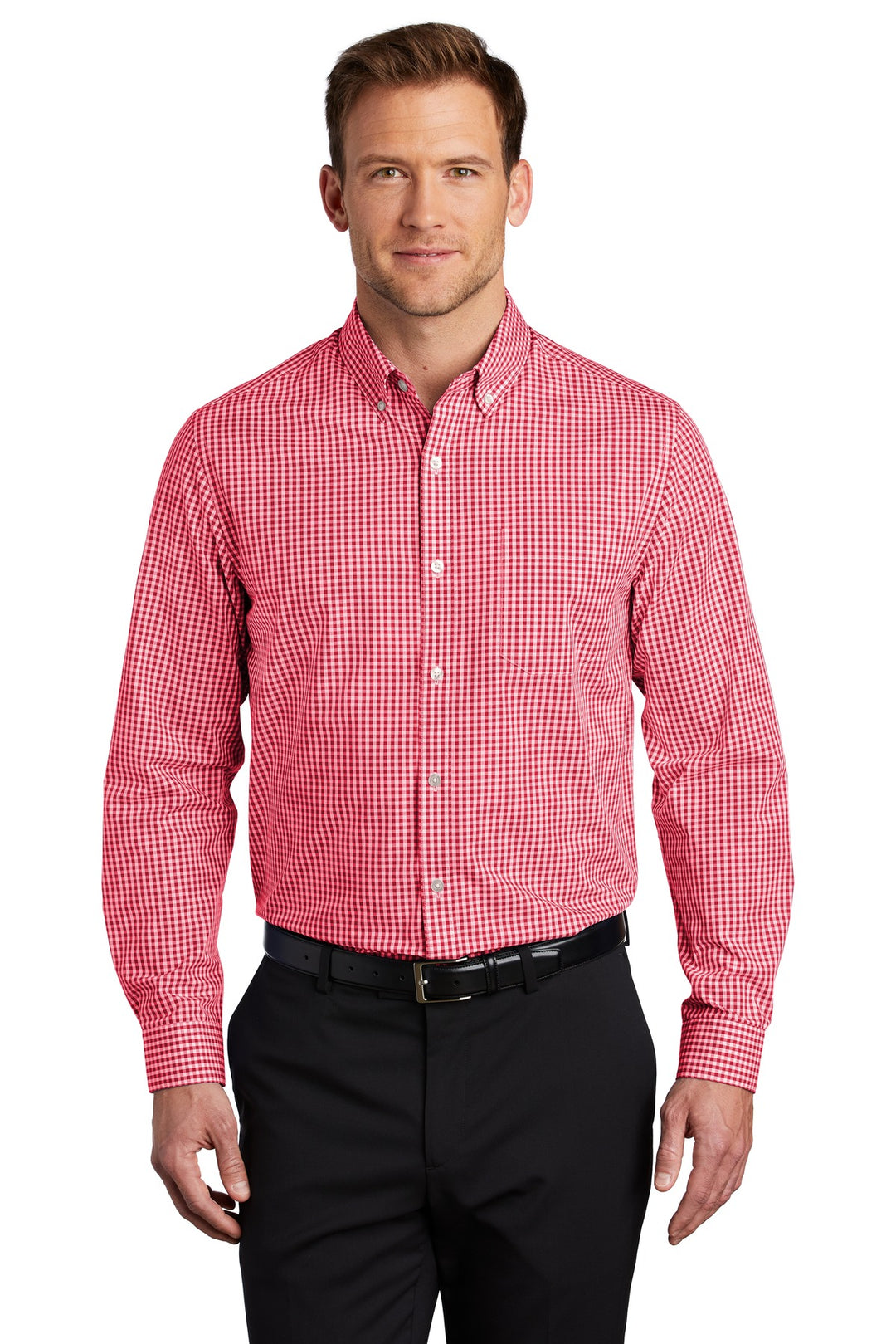 Port Authority Men's Broadcloth Gingham Easy Care Shirt W644