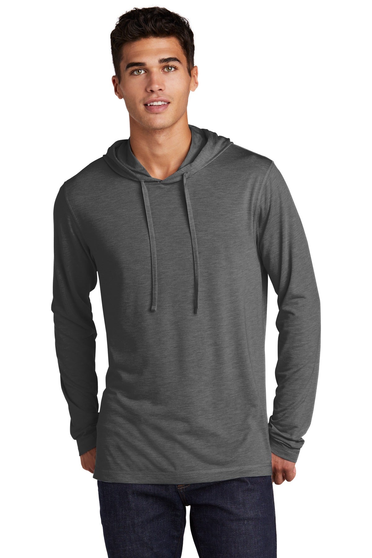 Sport-Tek Men's PosiCharge Tri-Blend Wicking Long Sleeve Hoodie