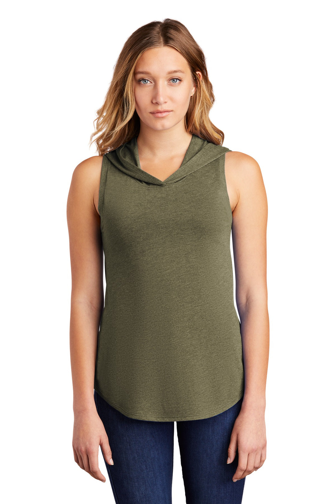 District Women's Perfect Tri Sleeveless Hoodie DT1375 District