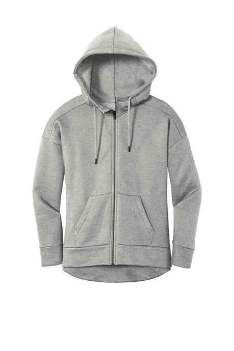 District Women's Perfect Weight Fleece Drop Shoulder Full-Zip Hoodie DT1104 District