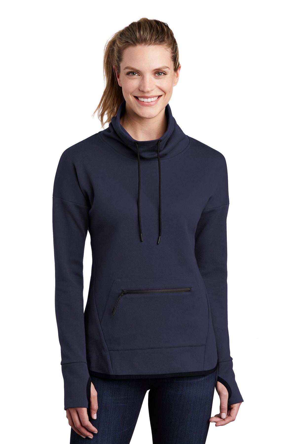 Sport-Tek Women's Triumph Cowl Neck Pullover LST280